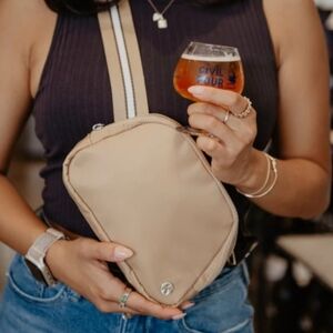 Katydid Beige Crossbody Bag